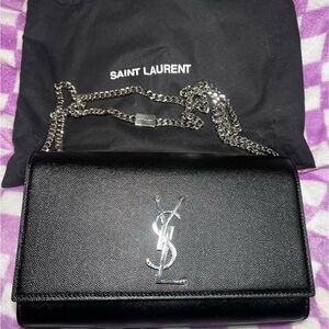 Saint Laurent Monogram Caviar Leather Crossbody